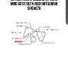 Натяжитель приводного ремня mmc 6g72/6g74/6b31 mitsubishi 1345a078