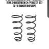 Пружина подвески (2шт комплект) передняя citroen c4/peugeot 307 02-10 baikor bkcs0126