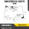 Стекло лобовое датчик дождя honda accord 02-08  fuyao 3986agnblmv1b