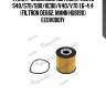 Фильтр масляный (вставка) volvo s40/s70/s80/xc90/v40/v70 1.6-4.4 (filtron oe662, mann hu819x) eeov0001y