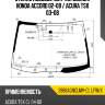 Стекло лобовое датчик дождя honda accord 02-08  xyg 3986agnclmv-cl lfw/x