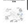 Опора кпп задняя at,honda accord 02-08
