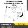 Стекло лобовое mitsubishi outlander 05-12  xyg gs45-l lfw/x