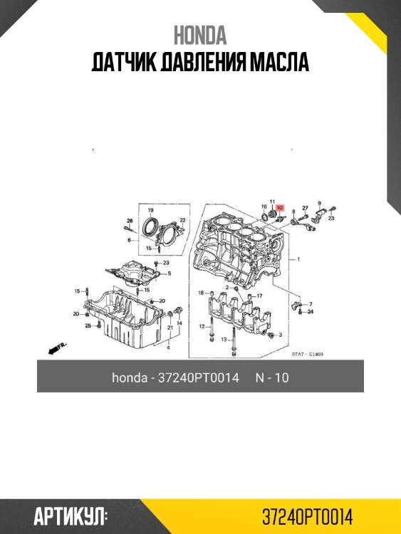 Датчик давления масла