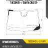 Стекло лобовое камера hyundai tucson 21-  xyg tucson-21-l-z lfw/x