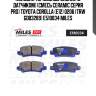 Колодки тормозные задние (с датчиком) (смесь ceramic серия pro) toyota corolla (e12) 0206 (trw gdb3289) e510034 miles