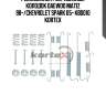 Ремкомплект барабанных колодок daewoo matiz 98-/chevrolet spark 05- kbd010 kortex