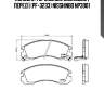 Колодки тормозные дисковые | перед | (pf-3233) nisshinbo np3001
