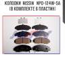 Колодки  nissin   npo-124w-sa (в комплекте 6 пластин)