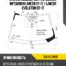 Стекло лобовое датчик дождя mitsubishi lancer 07-17  agc 5684agnm1b