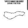 Прокладка клапанной крышки, toyota 4-runner/land cruiser 3.0td 1kz-t/1kz-te 93-