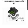 Катушка зажигания, audi a3/q7, vw golf/passat/touareg 3.2/3.6i 02-