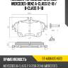 Колодки тормозные спереди mercedes-benz a-class 12-18  sat st-a0064204820