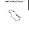 Прокладка клапанной крышки, honda city/jazz 1.2 l12a2 03-