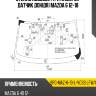 Стекло лобовое три камеры sat spg-maz-6-13-l-vcss lfw/x