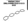 Прокладка коллектора впускного, toyota corolla/avensis/celica 1.4/1.6/1.8 16v 99-