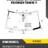 Стекло лобовое датчик дождя volkswagen tiguan 06-17 kmk vlwt0059