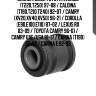 Сайлентблок toyota avensis (t220,t250) 97-08 / caldina (t190,t210,t240) 92-07 / camry (xv20,xv40,xv50) 96-21 / corolla (e90,e100,e110) 87-02 / lexus rx 03-09 / toyota camry 96-01 / camry uae/usa 91-17 / carina (t190) 92-96 / carina e 92-98