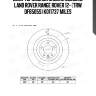 Диск тормозной задний d365мм. land rover range rover 12- (trw df6505s) k011737 miles