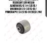 Сайлентблок / балка моста подходит для nissan almera(n15/6) 1.4-2.2d 95 / maxima(qx) 2.0-3.0 95-00 / primera(p11) 1.6-2.0 95-01 c9333 lynx