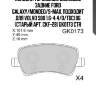 Колодки тормозные дисковые задние ford galaxy/mondeo/s-max, подходит для volvo s80 1.6-4.4/d/tdci 06 (старый арт. ckf-28) gk0173 ctr