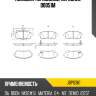 Колодки тормозные, передние d0051m jd jbp0361