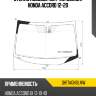 Стекло лобовое датчик дождя honda accord 12-20 fuyao qh17agnblmw