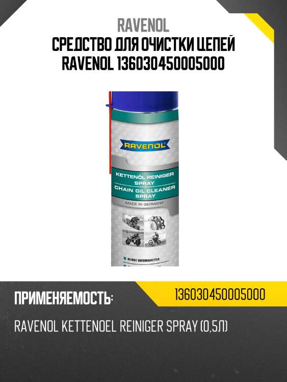 Средство для очистки цепей ravenol 136030450005000