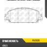 Колодки тормозные дисковые honda accord 14-  pn28005 nibk