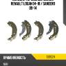 Колодки тормозные сзади renault logan 04-18  brembo s68524