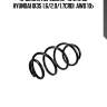 Пружина передняя! 40 372 62\ hyundai ix35 1.6/2.0/1.7crdi  awd 10>