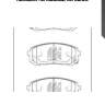 Колодки тормозные, передние