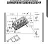 Прокладка головки блока цилиндров mitsubishi md320044