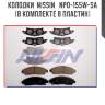 Колодки  nissin   npo-155w-sa (в комплекте 8 пластин)