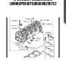 Прокладка головки блока цилиндров mitsubishi me200753