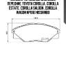 Колодки тормозные дисковые, передние, toyota corolla , corolla estate , corolla saloon , corolla wagon np1061 nisshinbo