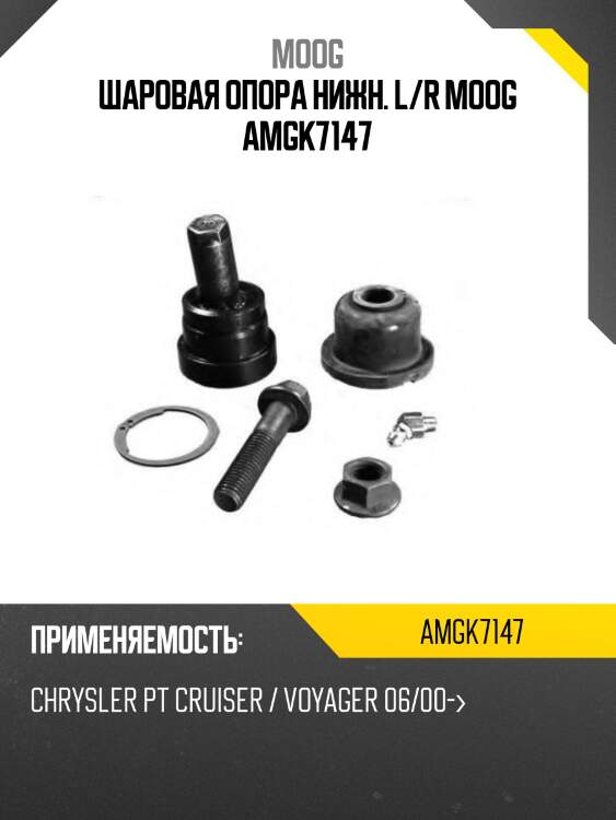 Шаровая опора нижн. l/r moog amgk7147