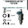 Fkit26 ремкомплект форсунок на 4 штук mazda 323/ 626 / 929 fej1-13-250