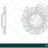 Диск тормозной перфорированный G-brake GFR-20823L левый