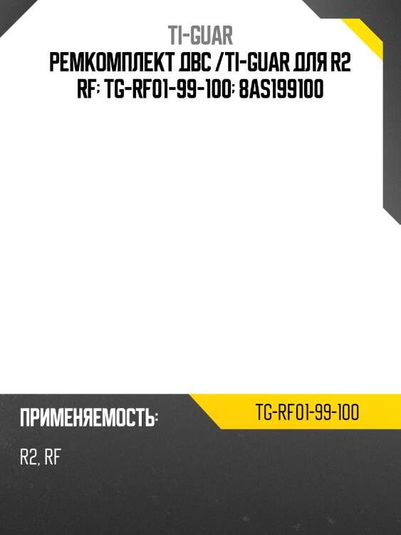 Ремкомплект двс /ti-guar для r2 rf  tg-rf01-99-100  8as199100