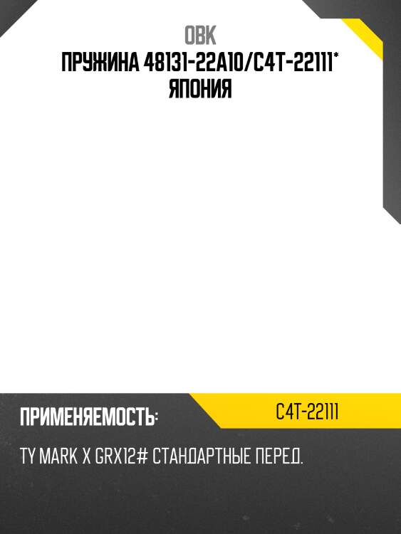 Пружина 48131-22a10/с4т-22111* япония