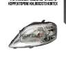 Фара renault logan 09-12 лев. (с корректором) khl8003std kortex
