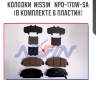 Колодки  nissin   npo-170w-sa (в комплекте 6 пластин)