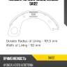 Колодки торм.бараб.зад. sangsin sa122