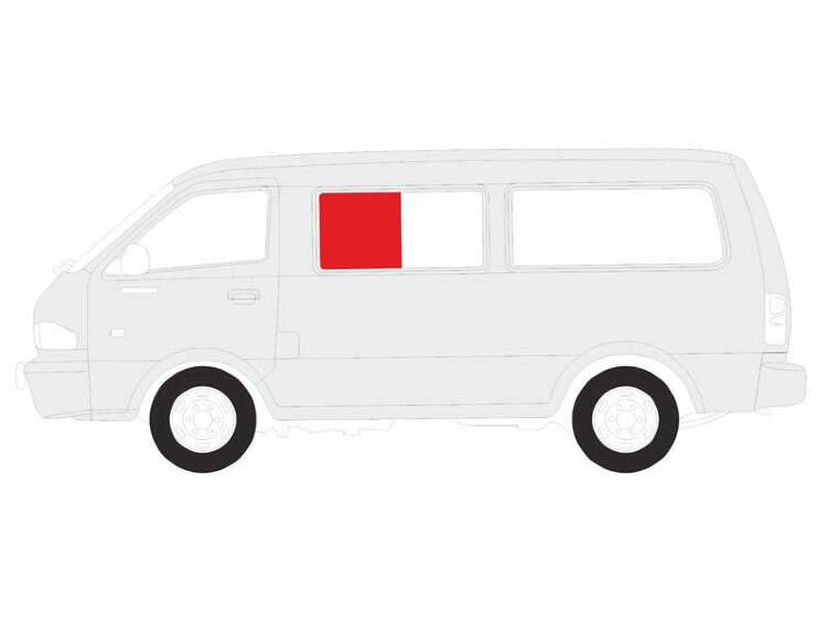 Стекло кузова боковое не опускное слева xyg stn-van sf/lh1