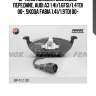 Bp43100 колодки дисковые передние, audi a3 1.4i/1.6fsi/1.4tdi 00-, skoda fabia 1.4i/1.9tdi 00-