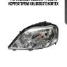 Фара renault logan 12-14 лев. (с корректором) khl8005std kortex