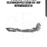 Кронштейн фары правой volkswagen polo sedan (09-) nsp nsp086ru805072a
