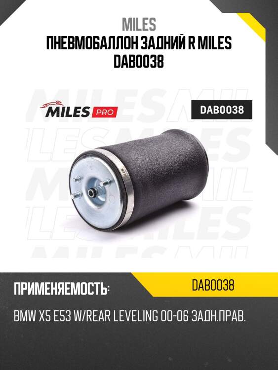 Пневмобаллон задний r miles dab0038