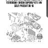 К-кт прокл. патрубков радиатора теплообм.!\ skoda superb/yeti, vw golf/passat 06-16